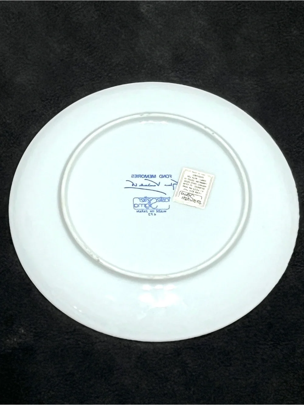 Vintage Gloria Vanderbilt Sigma Fond Memories Victorian Collage Plate Japan